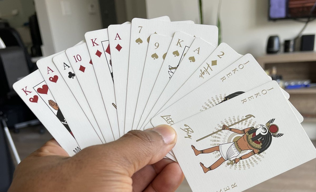 BlvckSpades's tweet photo. You’re playing spades. You got dealt these cards, then your partner throws their hand in. 

How mad would you be? https://t.co/UCGo1dojRV