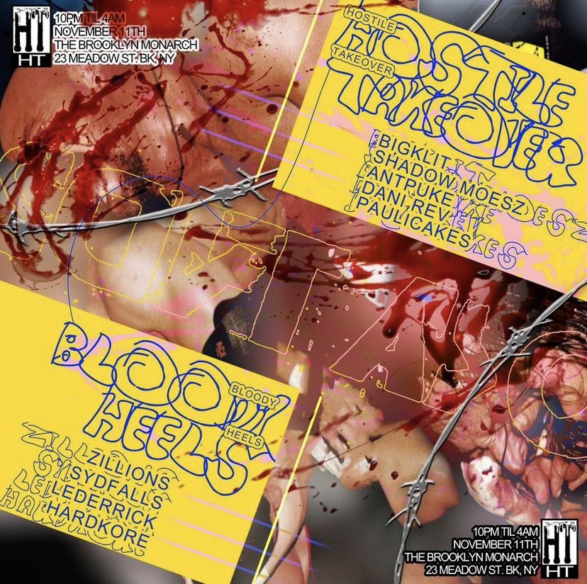 BlackDeathCas's tweet photo. IM DOING A NO RING DEATH MATCH POP UP TONIGHT! Bloody Heels ft. BIGKLIT Casanova vs @JoeEttell PLUS @COLOSSALMIKELAW vs @BigGameLeroy at Brooklyn Monarch BUSHWICK! Tickets at the door.... follow me doing pop ups and secrets shows a lot now! https://t.co/B4uzIHiq1F