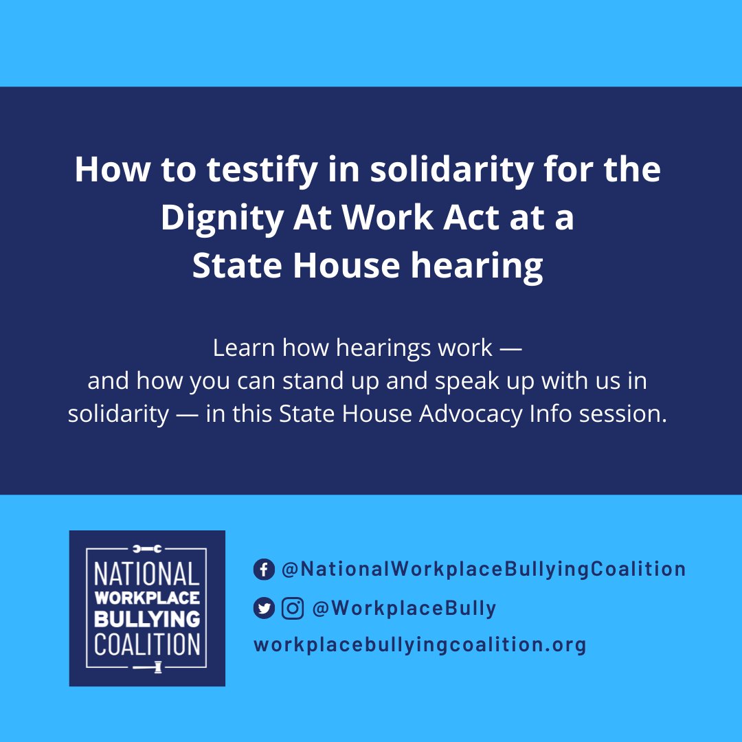 WorkBully's tweet photo. Sign the petition to end workplace bullying: https://t.co/OK4wMj44jj
#NotDyingforWork #DignityAtWork #DignityAtWorkAct #ItMakesMeSick #StopTheMobbing #BullyFree #RespectAtWork #EndWorkplaceAbuse #EndWorkplaceBullying #StopWorkplaceBullying #StopWorkplaceAbuse https://t.co/5APLle8wXj
