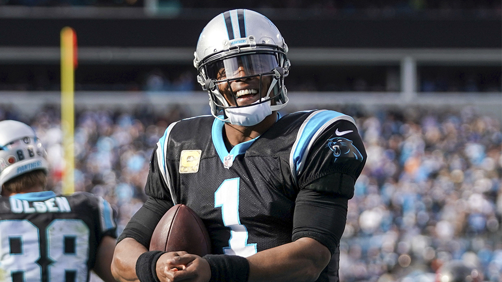 AroundTheNFL's tweet photo. 𝗕𝗥𝗘𝗔𝗞𝗜𝗡𝗚: Panthers agree to terms on a deal to bring back former MVP QB Cam Newton

https://t.co/uhMkbL6cld https://t.co/zNrap6sfRn