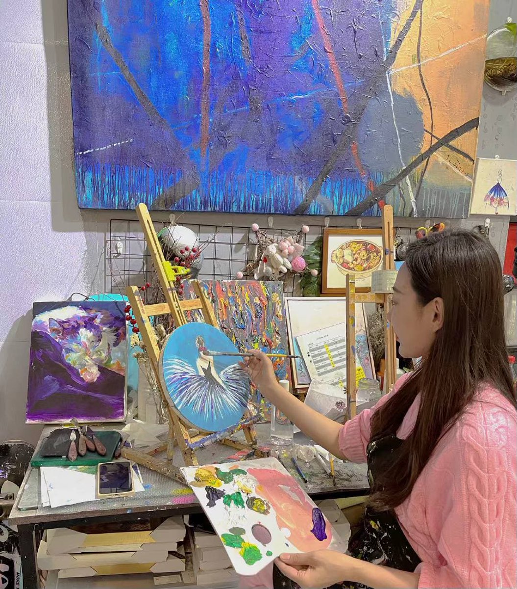 markhsamuels's tweet photo. Painting, you can calm yourself down and not be so impatient. I think it’s good. https://t.co/3I80TlWR5P