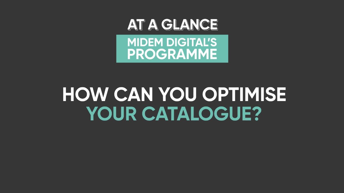 A7exandr3's tweet photo. Looking to optimise your music catalogue? Catch these sessions at #midem Digital:
- “Catalog Rights Big Booming Business”
- “What Music Supervisors Do at Netflix”
- “How small Screens Create Global Hits: a talk with Ole Obermann"
Register today 👉 https://t.co/l7PlpQ22d2 https://t.co/5Jy2hYWJkp