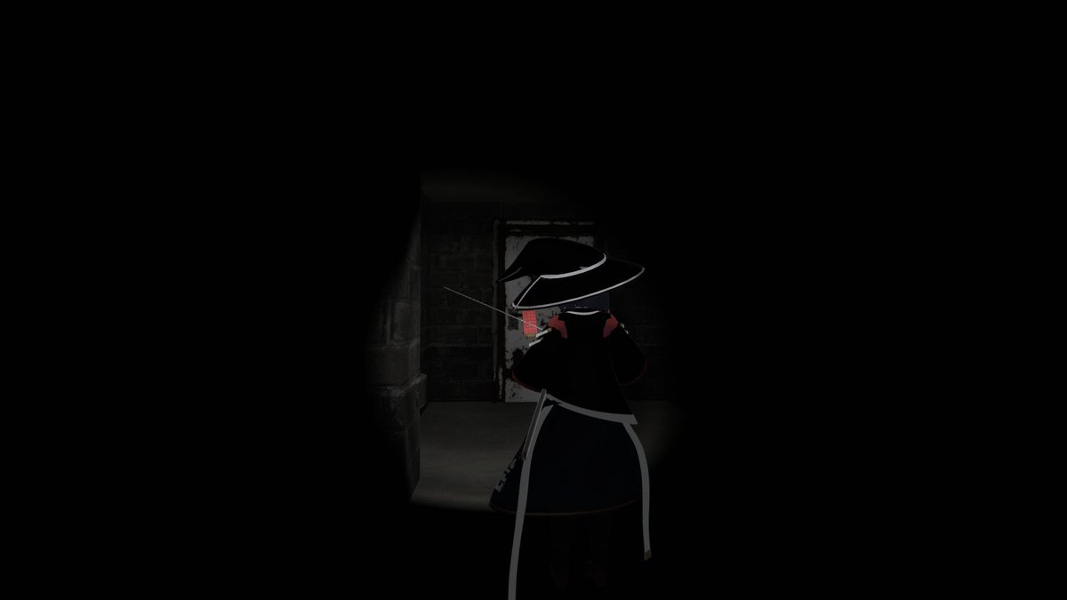 black1100VRChat's tweet photo. 今夜は #HellsBasement というホラーワールドへ一人行ってきました👍
入り口の一度ライトを拾えば視界がライトで照らされた状態になるので安心な仕様です🔦
例によってネタバレはしませんが、凄く良かったです！
短編ですが、とても雰囲気も良くてお勧めですよ🤗✨
#VRChatワールド紹介 https://t.co/aYCBNsiUkd