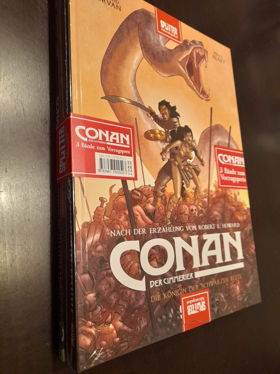 breedstorm's tweet photo. Das #advendspaket vom @SplitterVerlag mit dem Lieblingsbarabaren ist da! ⚔ #CONAN #conanexiles #barbarian #alary #morvan #comic #robertehoward https://t.co/C2YBodZ65A