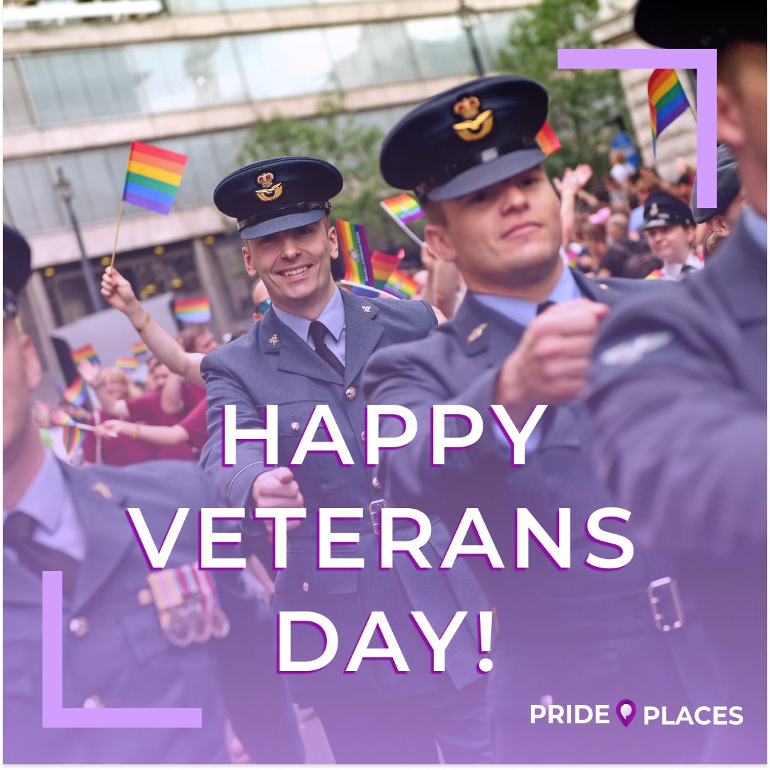 prideplacesHQ's tweet photo. Happy Veterans Day! Thank you to active and retired service members!! 🇺🇸

#veteransday #veteran #asexual #bisexual #gay #gaypride #gayrights #genderfluid #lesbian #lgbt #lgbtq  #nonbinary #pansexual #pride #prideplacescommunity #prideplacespeople #queer #support #transgender https://t.co/aRS2RBRUJ2