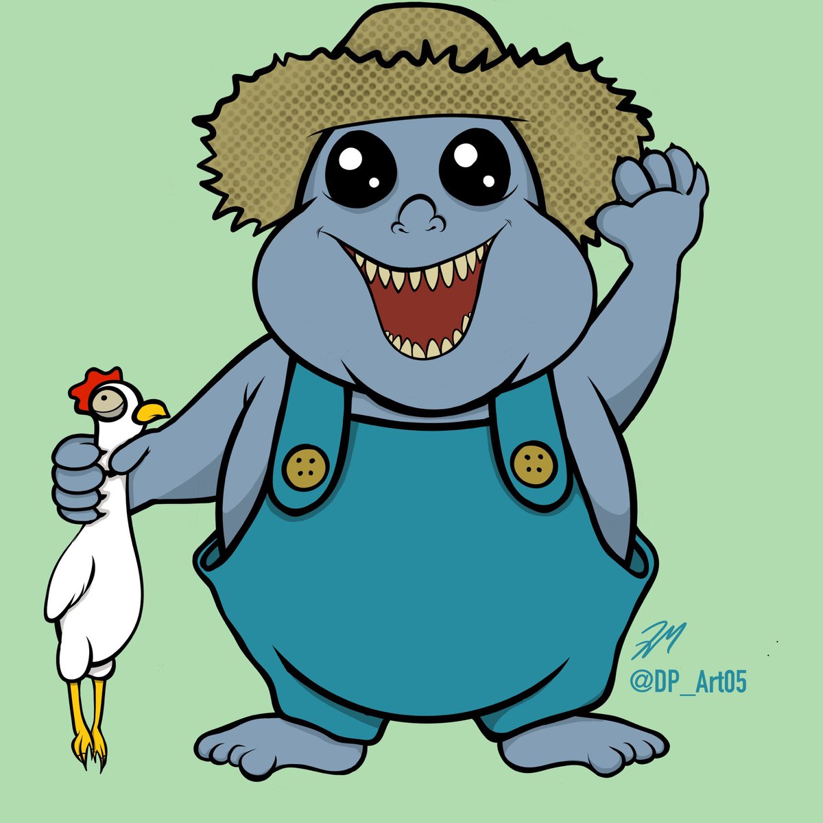 dp_art05's tweet photo. Lil’Demon Farmer 🌽 🐓 
#lildemon #farmer #nft #NFTs #digitalart #Cryptos https://t.co/B9xRFBrvSb