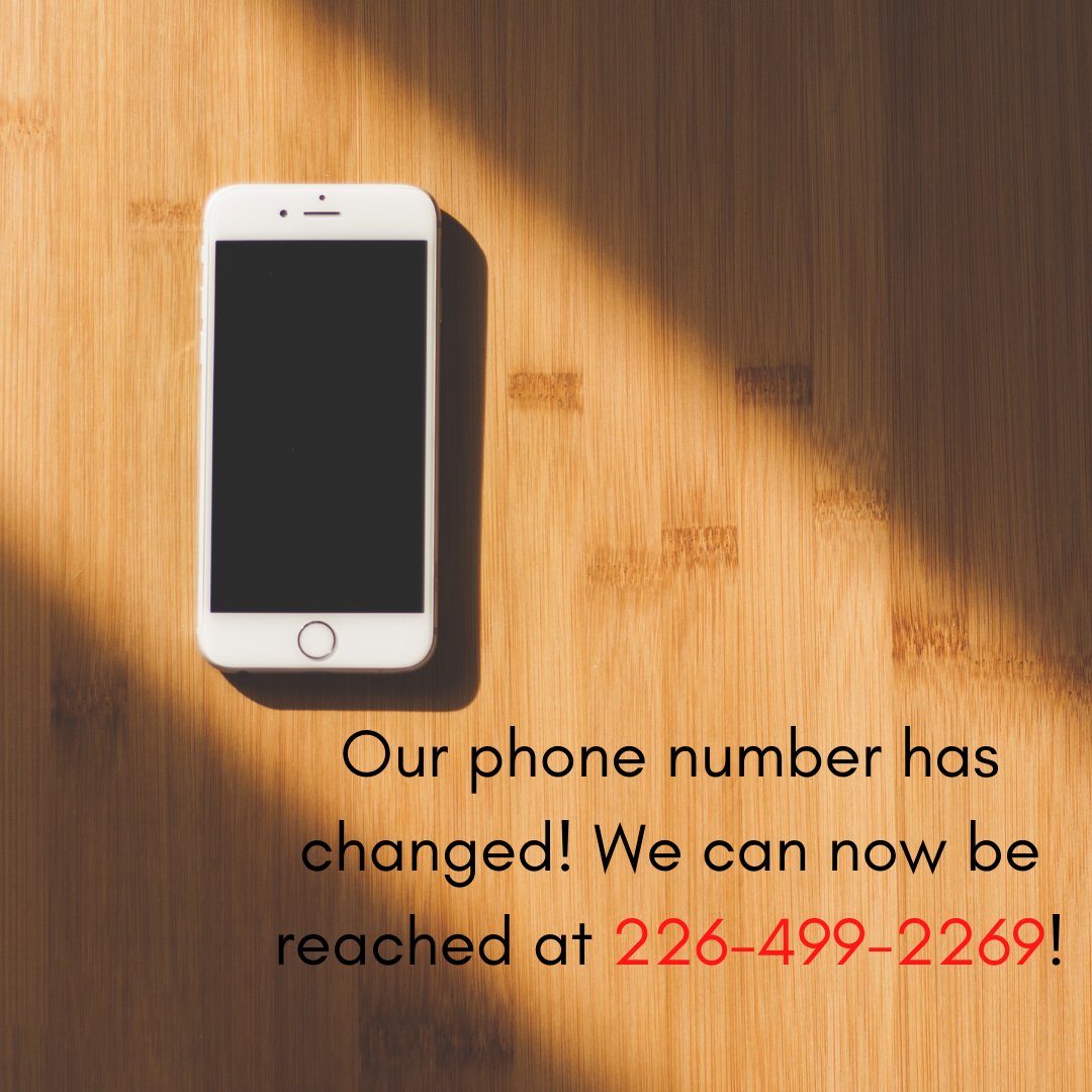 CMW_KW2010's tweet photo. Calling us? We've switched numbers!
But it's easy to remember: 226-499-2269. Make sure you update your phone book so you can get through to us because we love hearing from our members, volunteers, and supporters!
#newphonenumber #contactinfoupdate #ContactInformation https://t.co/Seo4WjrSeh