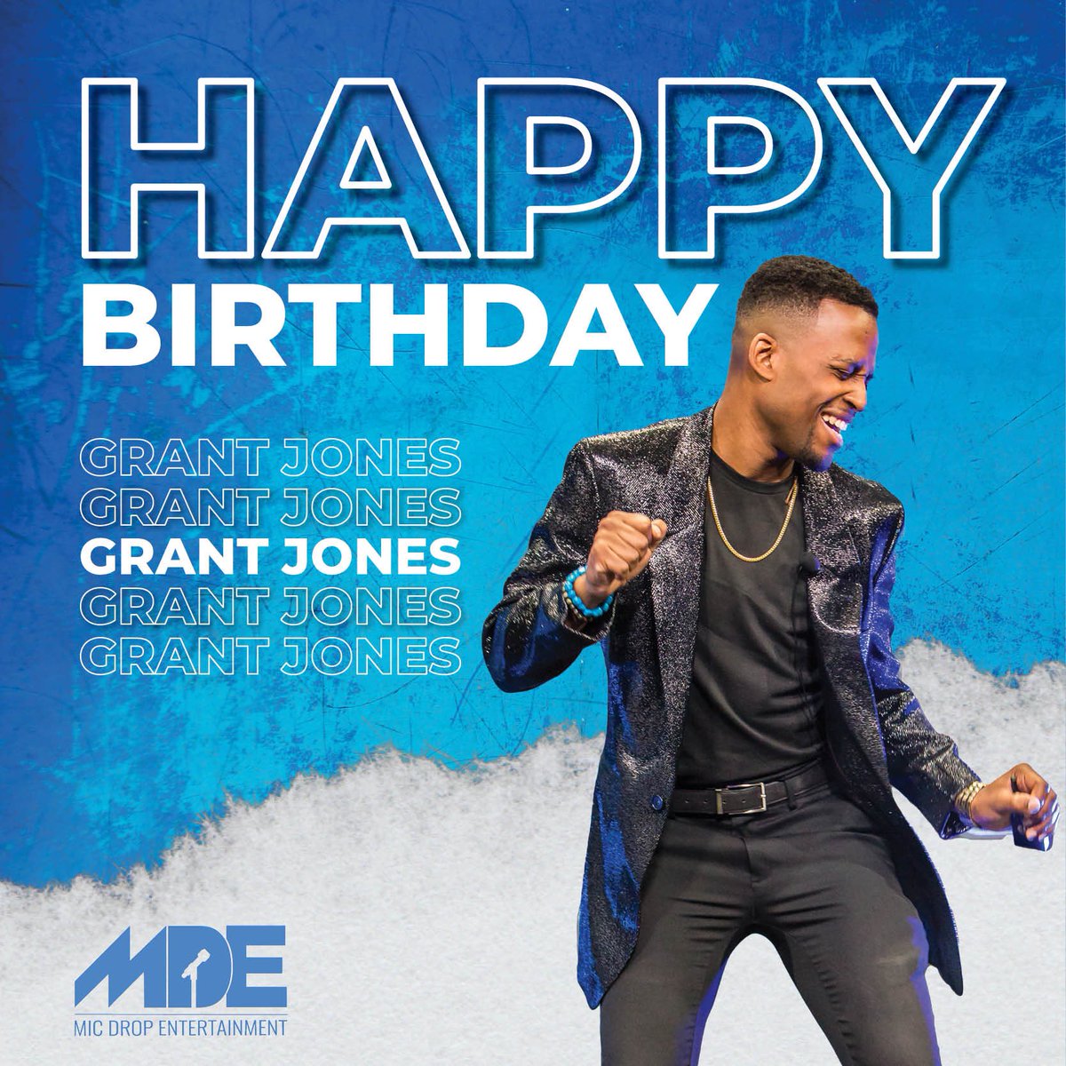 Micdrop_ent's tweet photo. Hey. Hey. Hey. It’s @GrantJcomedy Birthday 🎉 https://t.co/W06j60kVjR