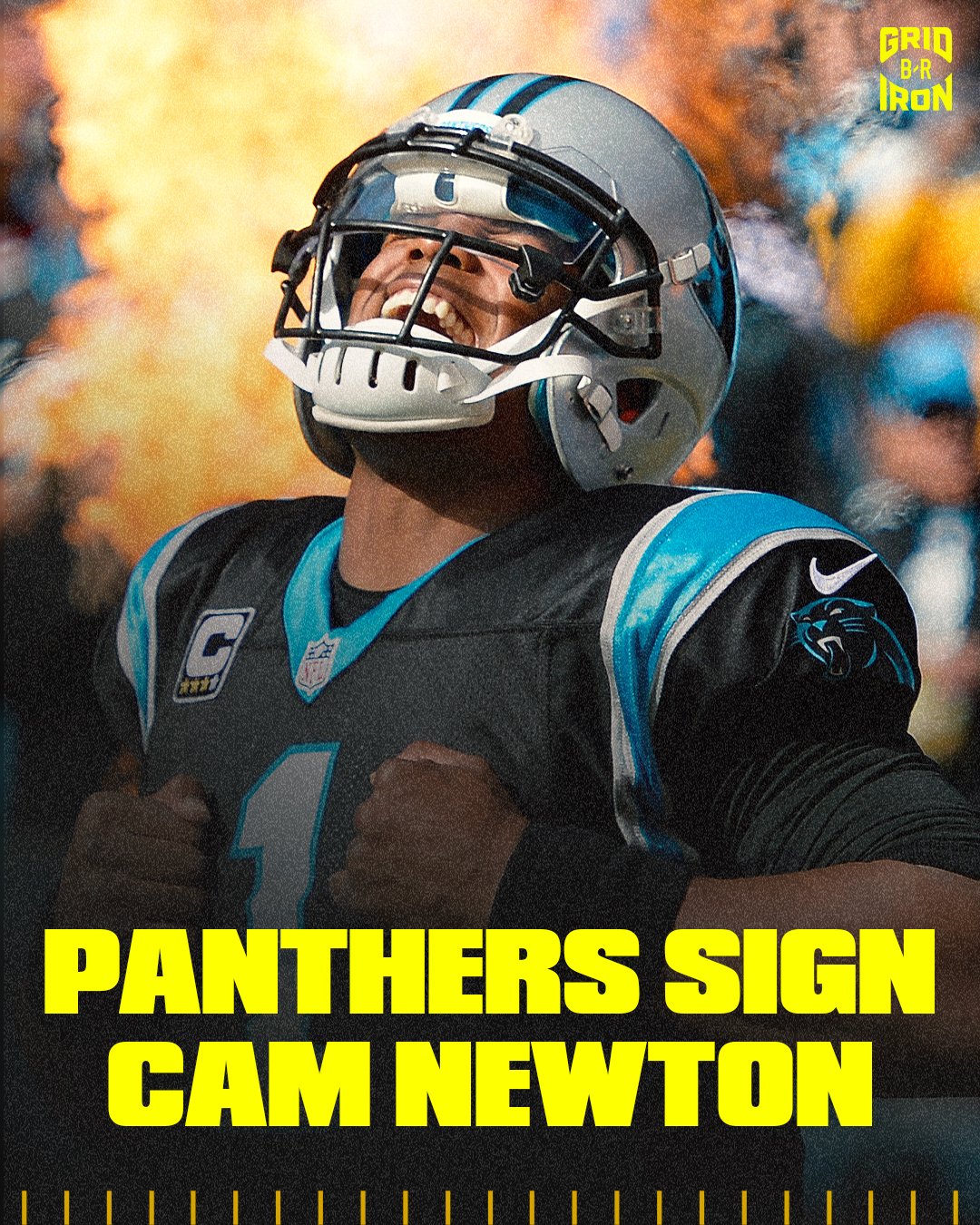 cam newton signs