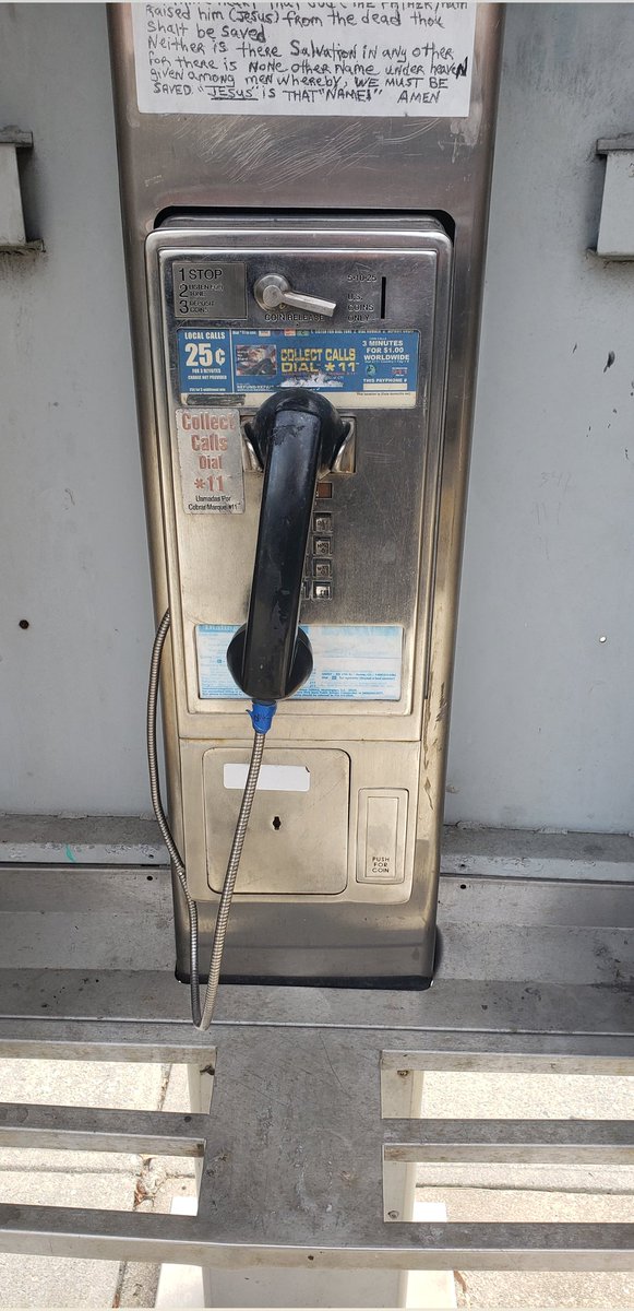 projectpayphone's tweet photo. One of the last if not the very last independent payphone service provider in New York City seeks advertisers. This sucker even has dial tone. https://t.co/mZDKZ1RrpL