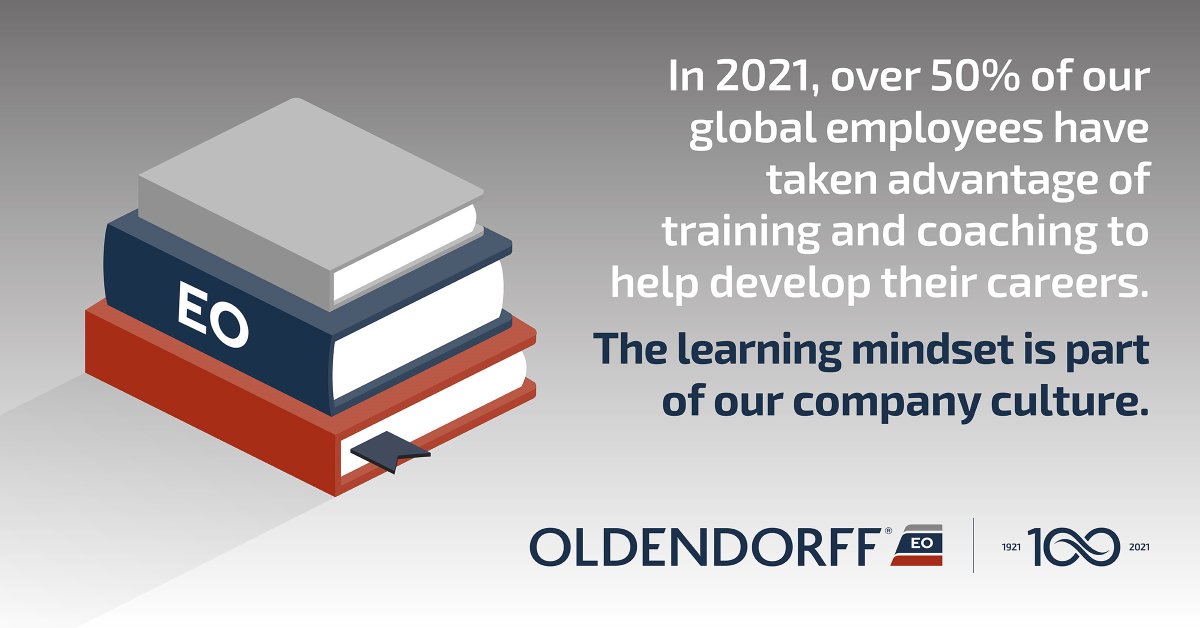 oldendorff1921's tweet photo. In 2021, 580 Oldendorff office employees (over 50% of our global employees), have taken advantage of training and coaching to help develop their careers. The learning mindset is part of our company culture. 

#learningculture #careeerdevelopment https://t.co/mjy6pQ3wIZ