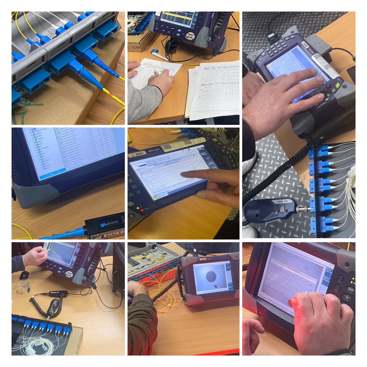 Fibre_training's tweet photo. Busy day 4 on this weeks #COFI course, with the delegates testing networks. Starting with scoping then ILM’s and OTDR measurements. Big thanks to #ButlerTechnologies & #viavisolutions for ensuring we had some top quality test equipment. #fibre #optic #training #CrossConnect https://t.co/rhRjzGWw06