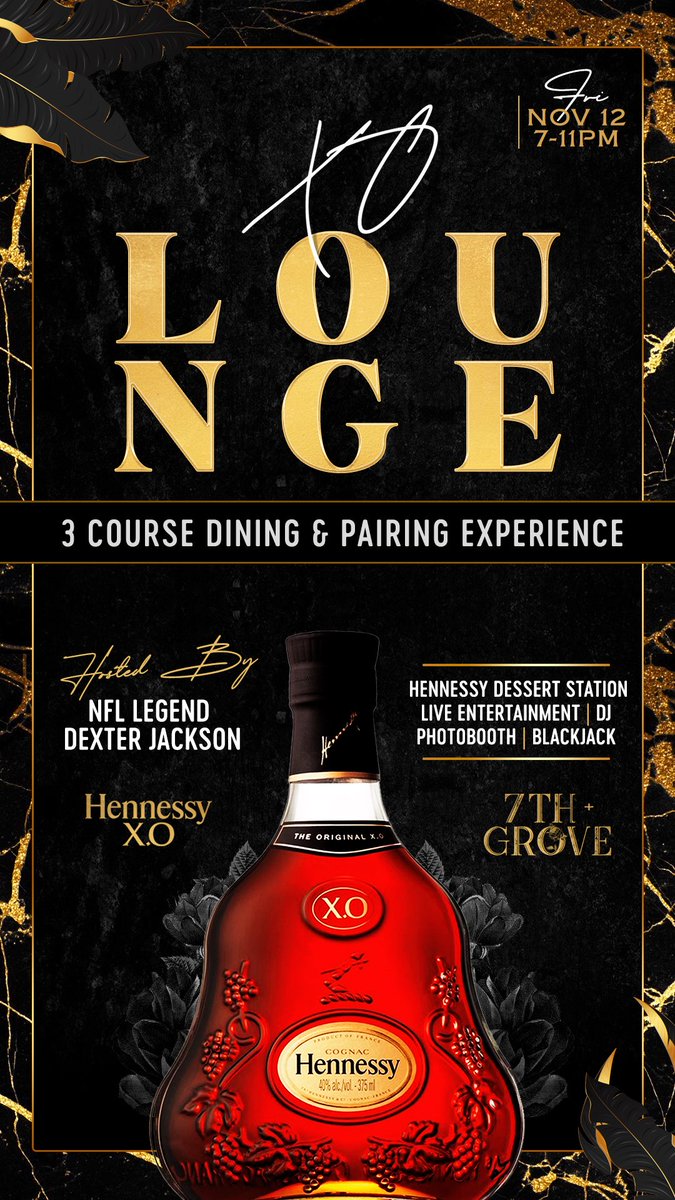We are teaming up with <a href="/LVMH/">LVMH</a> <a href="/Hennessy/">Hennessy</a> and <a href="/DJackson_MVP/">Dexter Jackson</a> for an exclusive pairing experience and it all goes down TOMORROW NIGHT. 

Limited Tickets Remain. Join Us! 
#tampaeats #blackowned #hennessy #thingstodo #BlackTwitter #tampafoodie