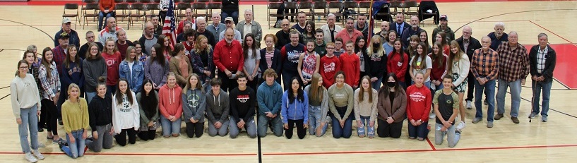 loganelmschools's tweet photo. LEHS and McDowell held a Veterans Day assembly this morning, with Matt Kim as the speaker.  During the assembly, the Student Union/Student Council presented Len Proper of Military Veterans Resource Center with a donation of  $1,863.53 to be used to supply the MVRC food bank. https://t.co/WV00GfDBY7