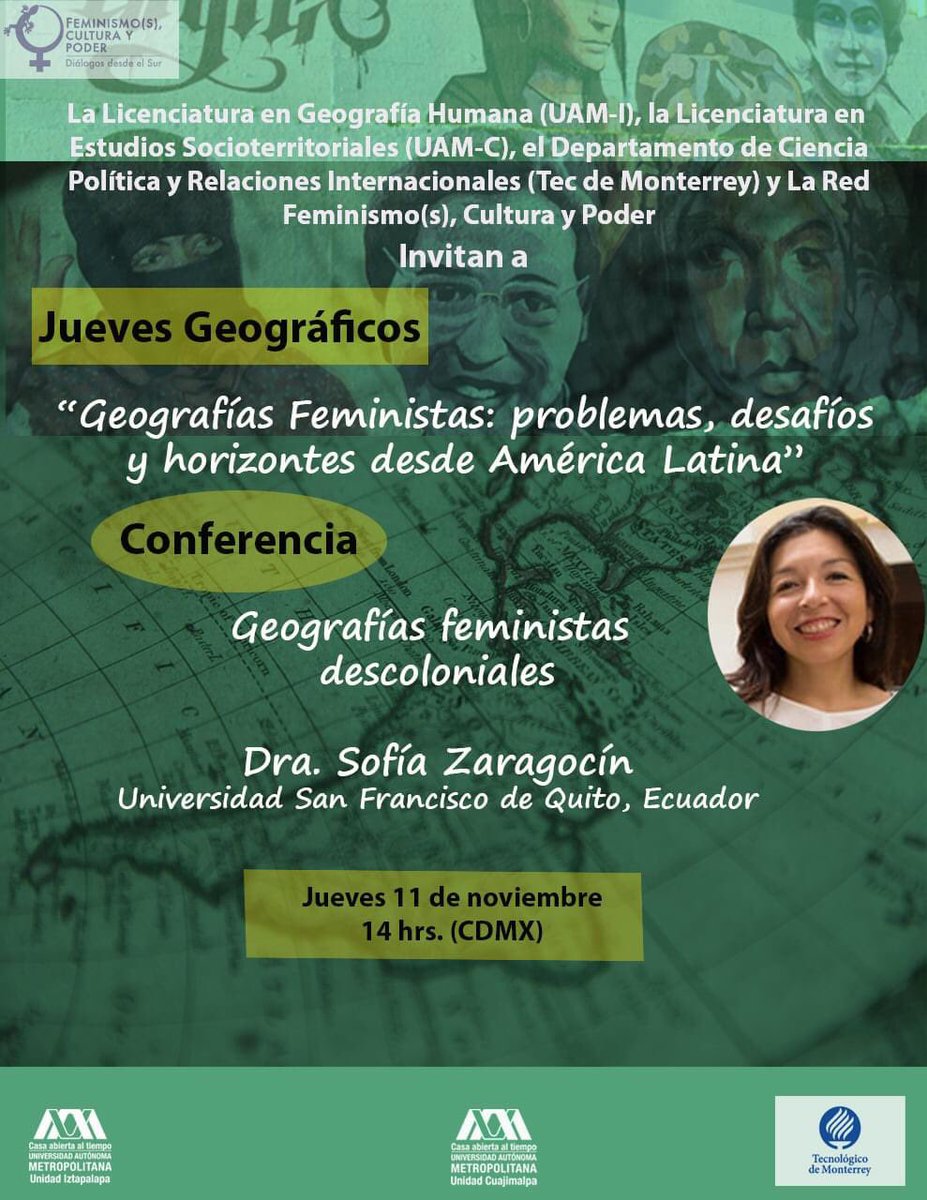 Sabemos que el #ENEG2021 roba cámara, pero no olvidar los #JuevesGeograficos. Hoy la segunda sesión.