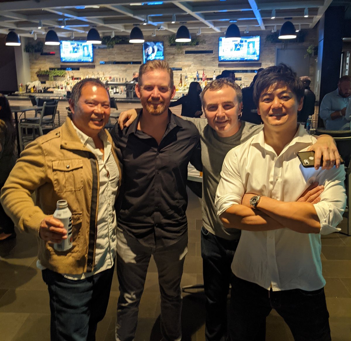 adkernel's tweet image. Memories from ASW. Eugene and Theng from AdKernel hanging with Cameron from Tune and Treves from Influence Mobile at the Golf Happy Hour. #affiliatemarketing