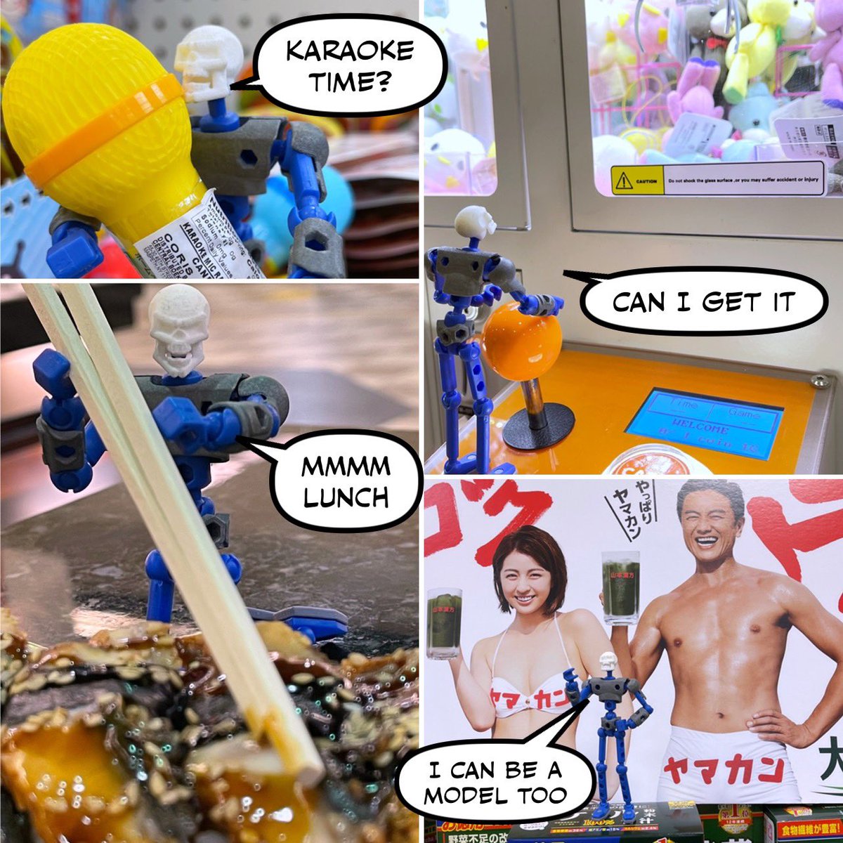 AdventuresofES's tweet photo. Quick trip to the Asian market 

#adventures #modibot #asianmarket #explorenewfoods #toyphotography #toyphotographer #toycommunity #photocomic #sushi https://t.co/9T9BRwcPSC