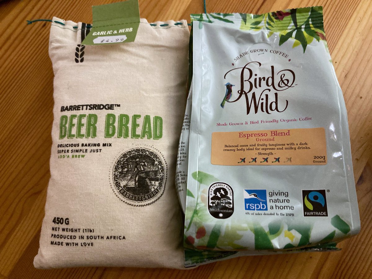 Picked up some goodies in town today - excited for the <a href="/BirdandWild/">Bird & Wild Coffee</a> #coffee - #fairtrade and #birdfriendly 😊!