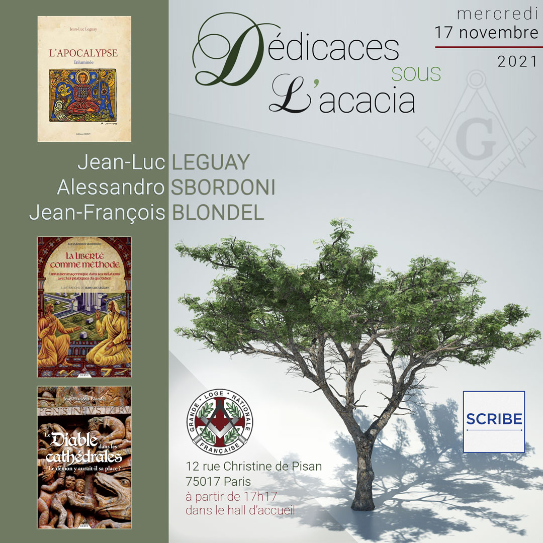 GLNFofficial's tweet photo. 17 novembre 2021, à partir de 17h17, au sein de la Maison des Maçons, SCRIBE, la librairie de la #GLNF, vous invite à la reprise des « Dédicaces sous L’acacia » à l’occasion de la parution chez Dervy de 2 ouvrages d'auteurs familiers #ScribeLibrairie #livres #dedicace #enluminure https://t.co/Fikje3I7Iw