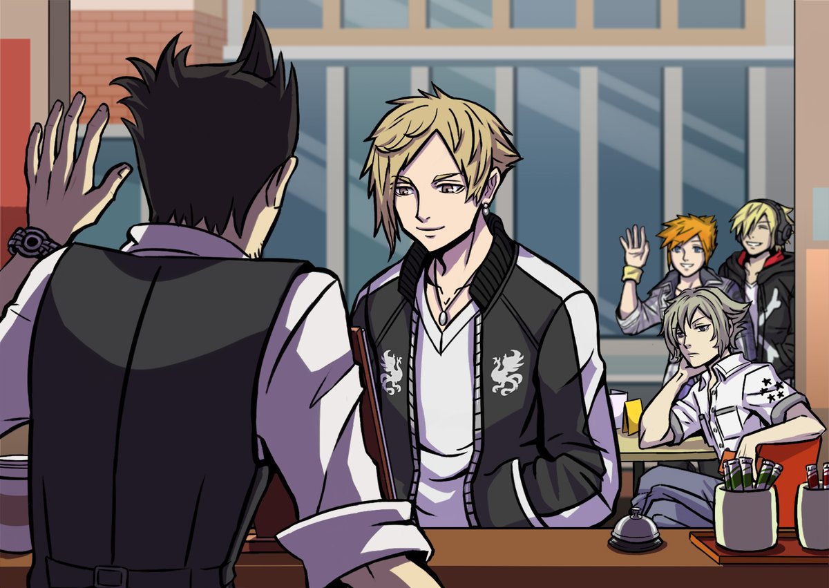 Areimlll's tweet photo. Friend's birthday request for Haz, Josh and Mr.H (Neku and Beat are my bonus lol) @haraisokitto3  #ntwewy #neotwewy #neotwewyspoiler #TWEWY #NTWEWYSpoilers #すばせか #新すばせか https://t.co/Sxst2JIws6