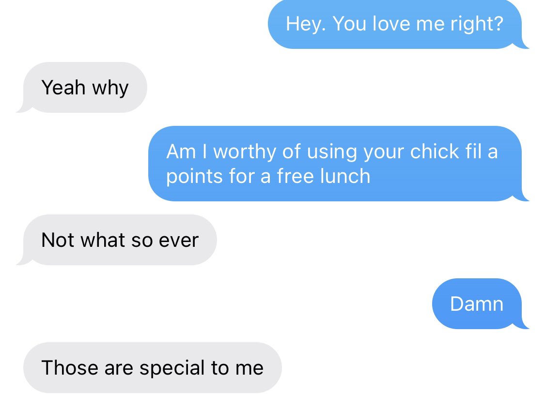 babss_d's tweet photo. When your boyfriend loves @ChickfilA more than you https://t.co/X93xNDai2T