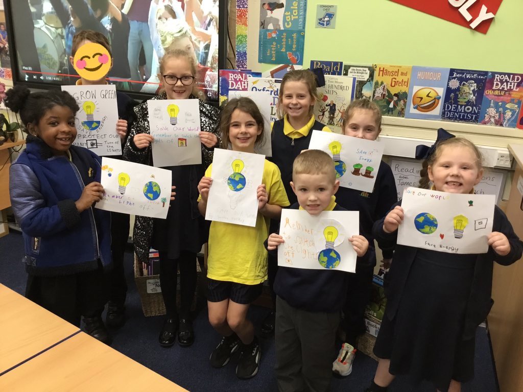 MissSweeney91's tweet photo. The Eco-Councillors made some excellent ‘Saving Energy’ display posters during our after school eco-club tonight 💡🌍🌱🌳 #ourplanetourpriority #ecoschool @PinehurstP https://t.co/FbogeK8aPm