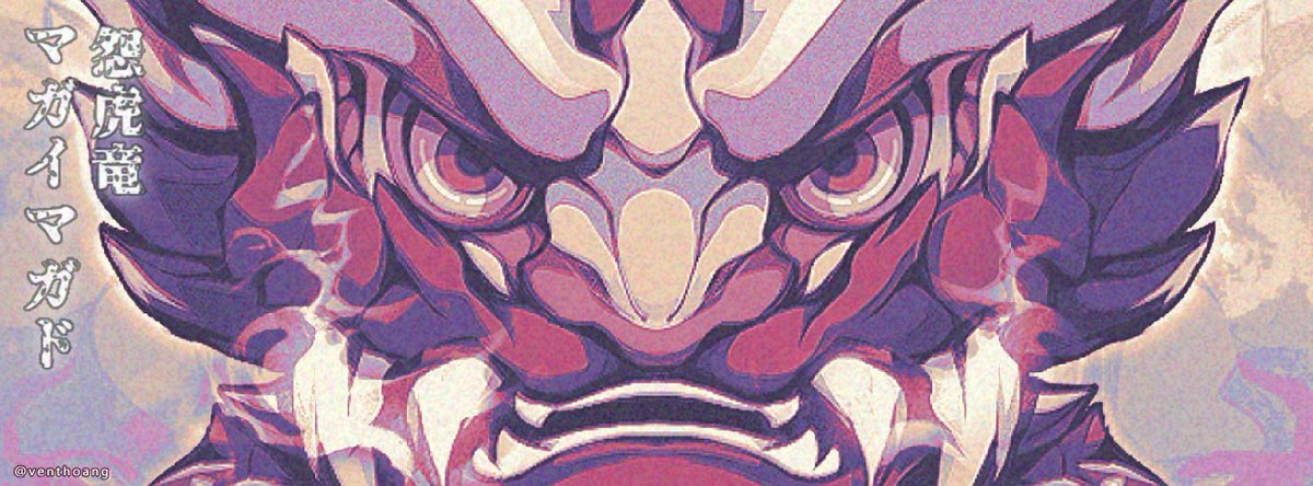 VentHoang's tweet photo. [FanArt] MHRise - Magnamalo Kid
Wyvern of Malice  モンスターハンターライズ  マガイマガド 
#Magnamalo #マガイマガド #怨虎竜 #MHR #CAPCOM #MonsterHunterRise #MonsterHunter #HyakkiYagyō #モンスターハンターライズ #Tiger #Hitodama #Wisp #Jinouga #ジンオウガ #마가이마가도 https://t.co/t3CIZ2PsBn