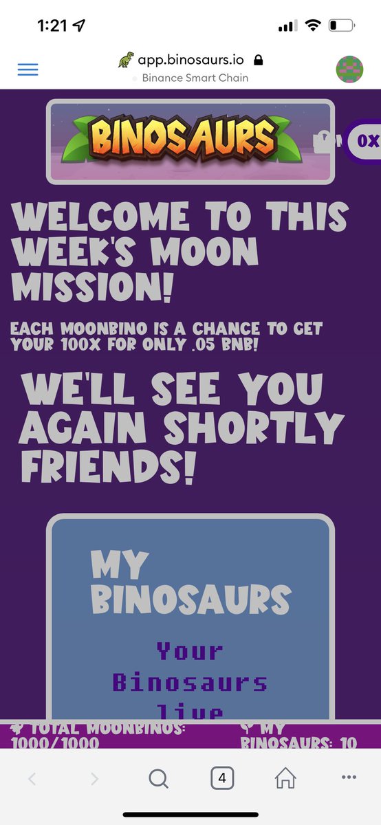 TheCryptoRph's tweet photo. Day 2 of asking @SnoopDogg to check out @binosaursBSC
Just freshly minted today, my Super Rare 99 Binosaur is a little shook that Snoop hasnβt checked out this one of a kind NFT lottery project with upcoming P2E game. Come cheer up my Bino Snoop! #Binance #bnb #binosaurs #NFTs https://t.co/Mu9hGRQkOk