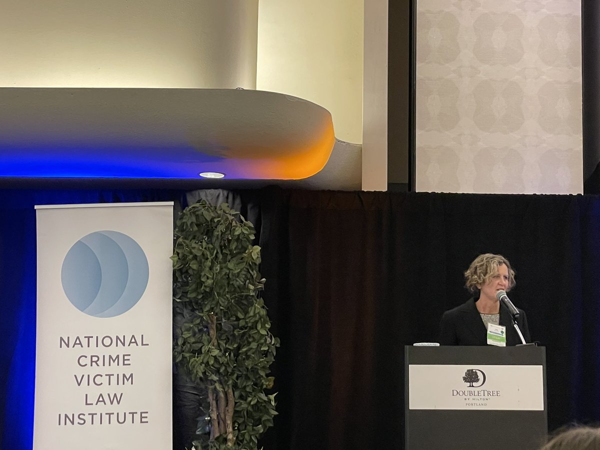 etofte's tweet photo. It has been two years since the last @NCVLI conference &amp; I couldn’t be more thrilled to be in Portland, OR with the brightest legal leaders in advancing victims’ rights. #NCVLI #VictimLawConference #VictimsRights https://t.co/ETT5iVJLh0