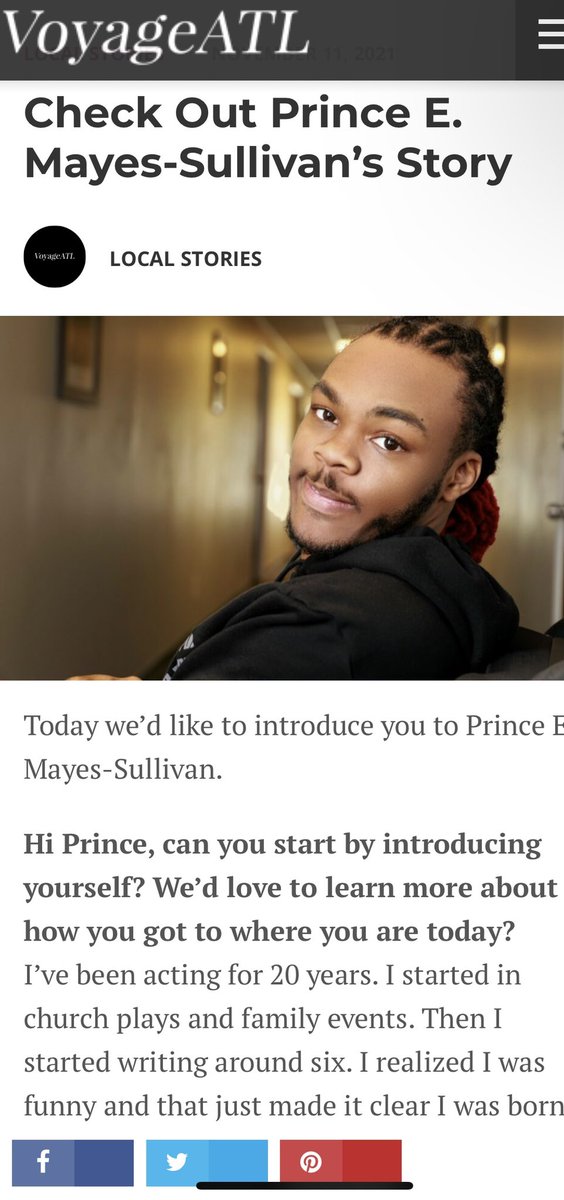 princedirector's tweet photo. Thank you @voyageatl. If you want to know more about me check out this interview and look out for more projects from me. https://t.co/eHC6zU3kAu
 #voyagemagazine #voyageatl #actor #writer #producer #director #creator #Atlanta #detroit #NYC #cerebralpalsy https://t.co/Bc6BDNGqY0