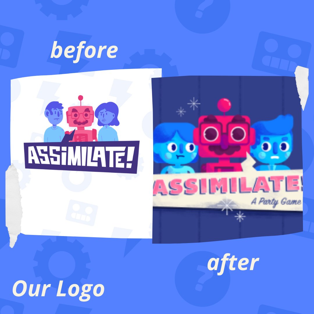 weplayontv's tweet photo. Did you know Assimilate started with a very different look &amp; feel? Here are a few of our initial concepts vs. what we ended up using for the final game! #ThrowBackThursday 

#assimilate #partygames #socialdeduction #indiegamedev #indiegame #gamedev #conceptart https://t.co/oBJNLhPkZ4