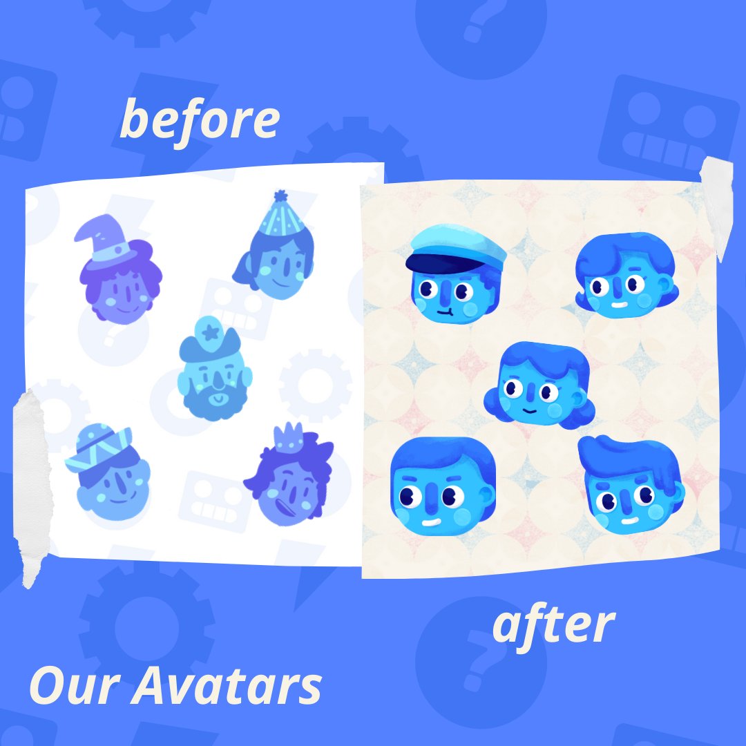 weplayontv's tweet photo. Did you know Assimilate started with a very different look &amp; feel? Here are a few of our initial concepts vs. what we ended up using for the final game! #ThrowBackThursday 

#assimilate #partygames #socialdeduction #indiegamedev #indiegame #gamedev #conceptart https://t.co/oBJNLhPkZ4