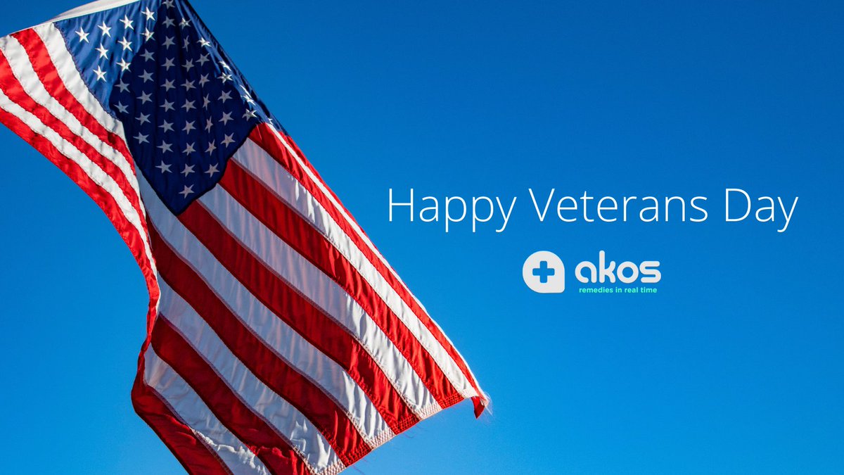 Akos_MD's tweet photo. Happy #VeteransDay. At Akos, we’d like to thank all veterans for your bravery and sacrifices. https://t.co/KEYirzSyeH