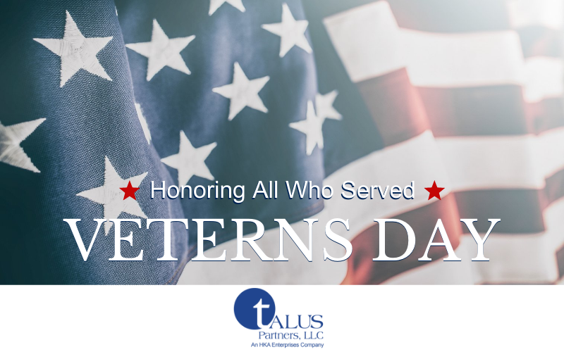 TalusPartners's tweet photo. Thank you to all of the brave men and women who have served our country. This #veteransday we salute you. #taluspartners #thankyouvets https://t.co/vUhRZx4rvg
