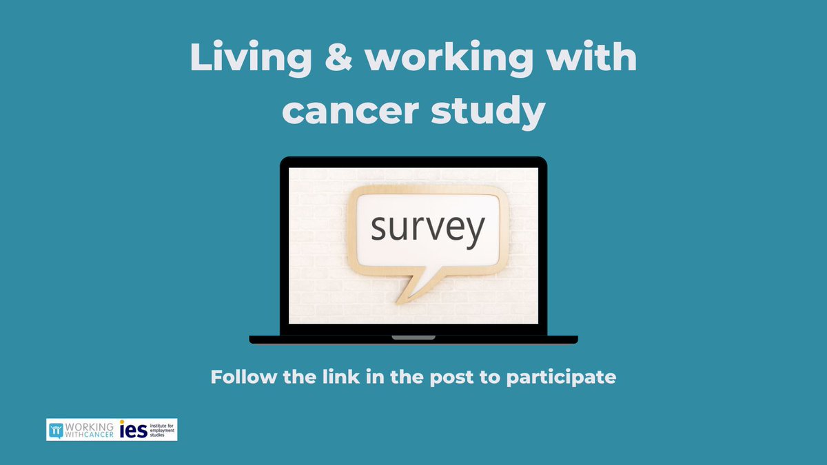 WorkWithCancer's tweet photo. Did you or are you working through cancer treatment? We'd love to hear from you. We need to know more about whats happening so we can take action.

Complete the survey here 👉 https://t.co/dW6RcCOFRt

#WorkWithCancer https://t.co/zQe3KyW9VP