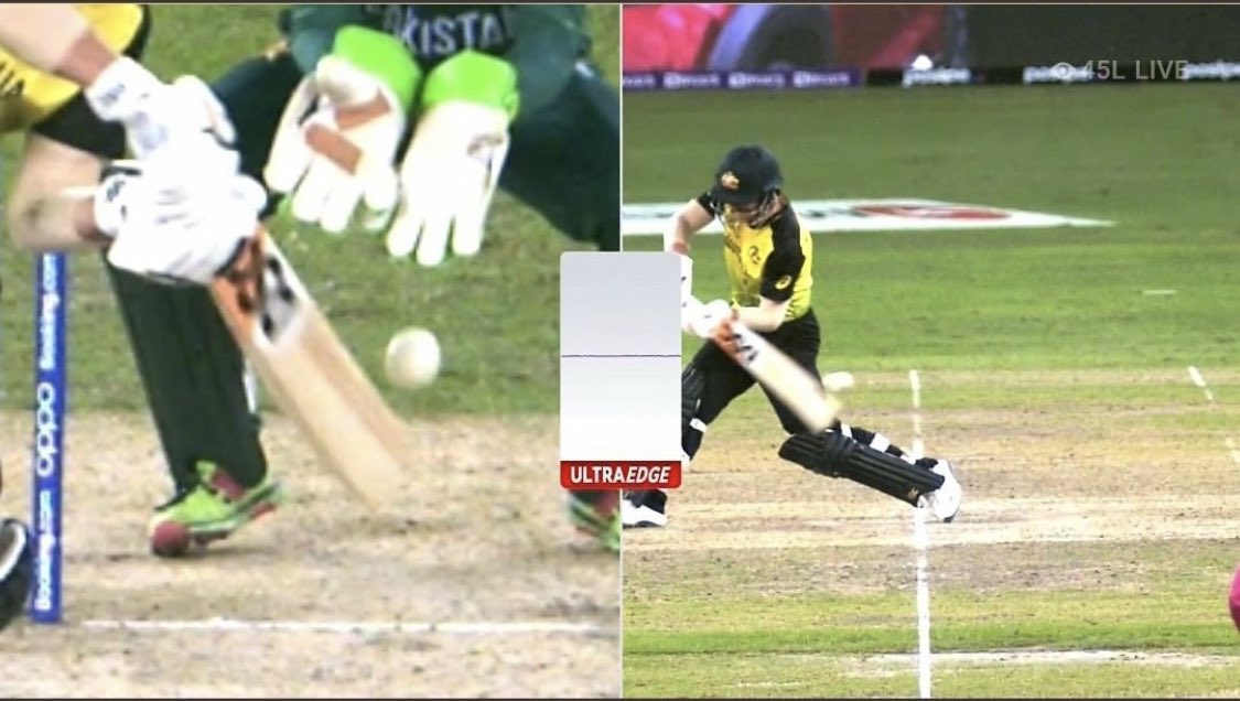 harbhajan_singh's tweet photo. Why didn’t @davidwarner31 review it?  Big question ... https://t.co/eFM64E70QB