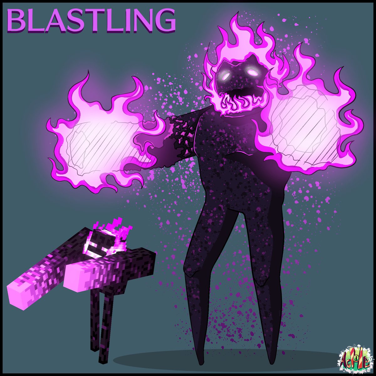 Achesito1's tweet photo. THE ENDERLING FAMILY OF @dungeonsgame 

#snareling #blastling #watchling #endersent #sent #boss #tall #minecraft #minecraftdungeons #enderling #enderman #ender #end #minecraftart #fanart #character #enemy #digitalart #digitaldrawing #concept #minecraftfanart #sticky #fire #eyes https://t.co/ADAD1F5YQx