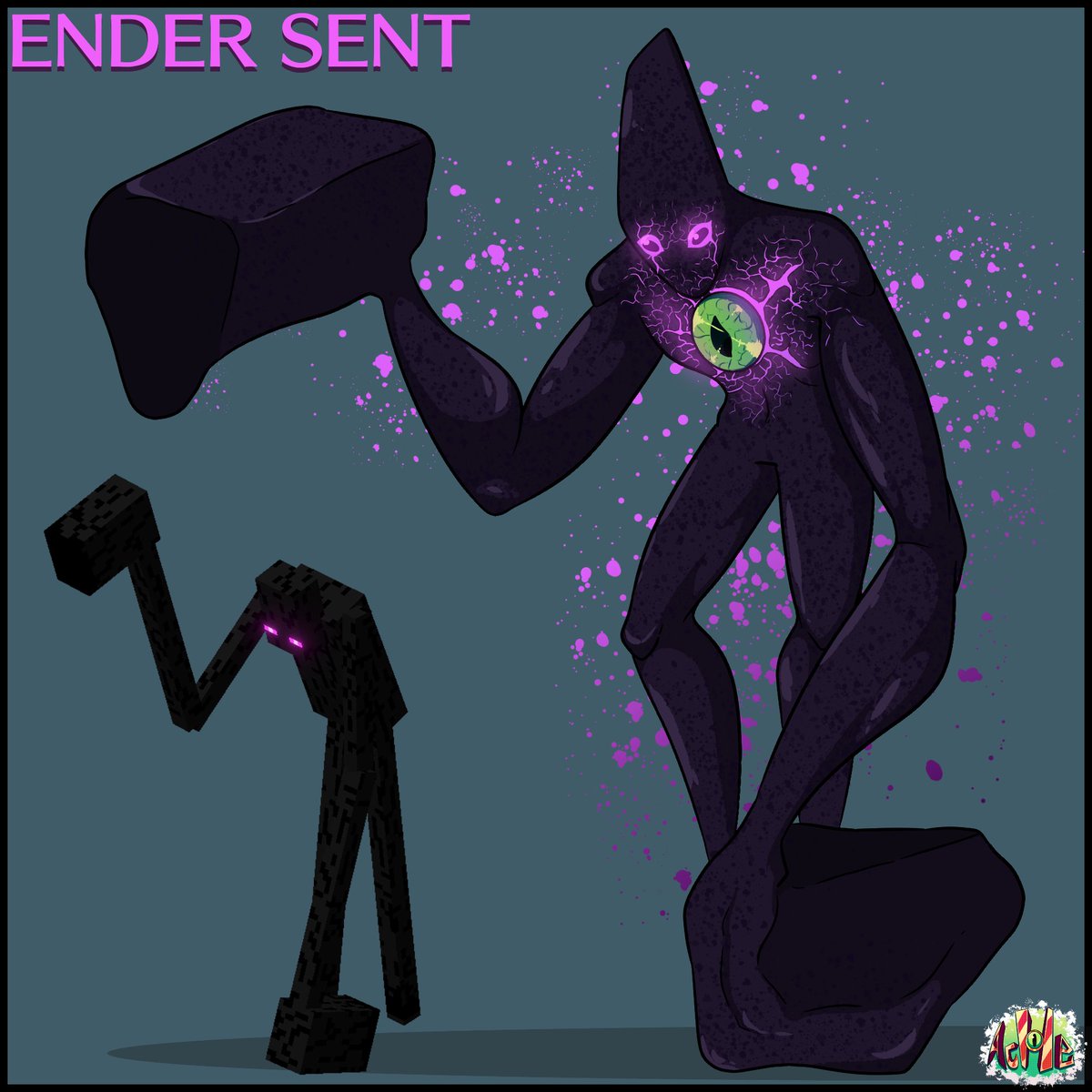 Achesito1's tweet photo. THE ENDERLING FAMILY OF @dungeonsgame 

#snareling #blastling #watchling #endersent #sent #boss #tall #minecraft #minecraftdungeons #enderling #enderman #ender #end #minecraftart #fanart #character #enemy #digitalart #digitaldrawing #concept #minecraftfanart #sticky #fire #eyes https://t.co/ADAD1F5YQx