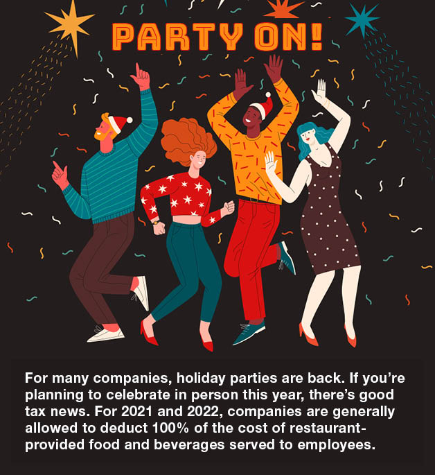 WidmerRoel's tweet photo. Fun fact: There’s good tax news for employers hosting holiday parties this year! https://t.co/1pZHLslVMX