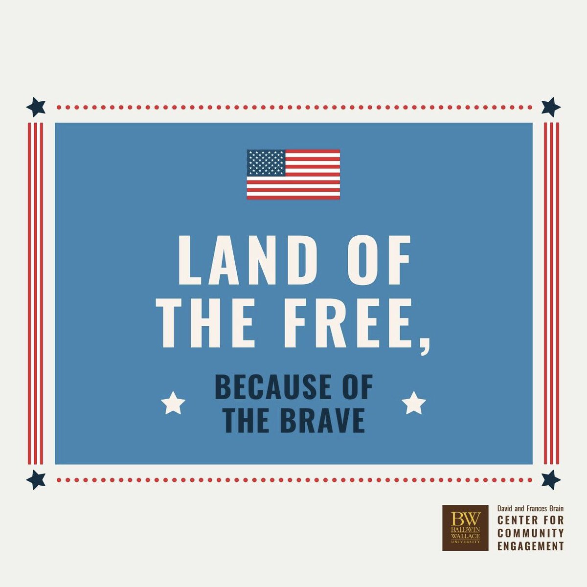 BWBrainCenter's tweet photo. On this Veterans Day, we remember, honor, and thank all who served. Happy Veterans Day! 🇺🇸
#VeteransDay https://t.co/XyGP18Tofu