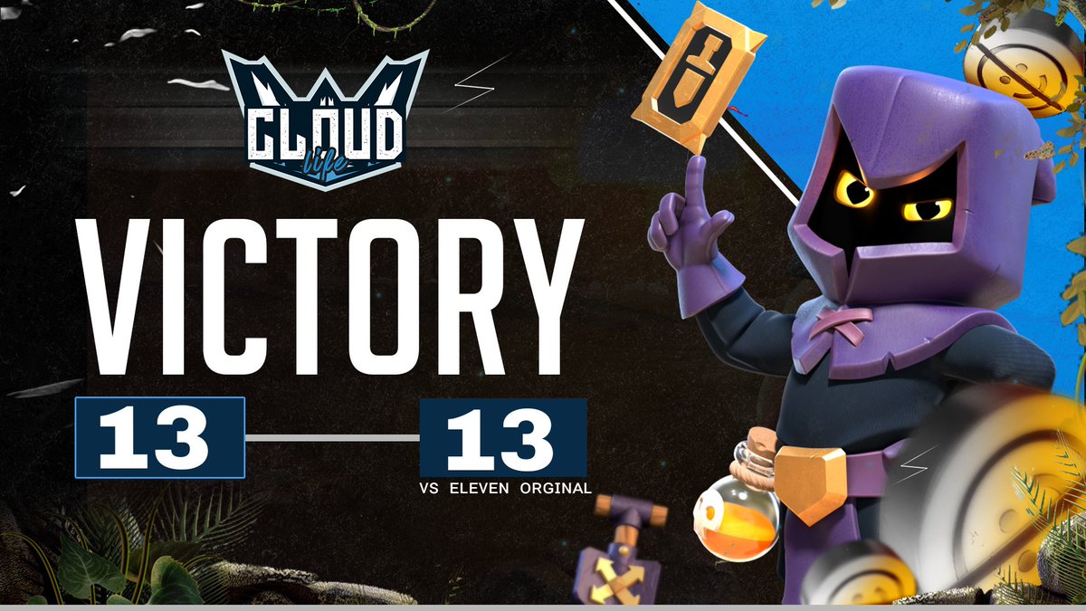 CGxCOC22's tweet photo. ⚔️ @EYG_FamilyCoC Week 2 ⚔️ 

                   🔥 Victory 🔥
#CloudlifeGaming - 13 ⭐ - 13 ⭐ @eleven_original

💯 Triples By: 💯
@Manjeet084
@wanwan_stars
@KunalS899 (Clutch 💯) 

#CloudlifeFTW https://t.co/80ZwxjVKIq