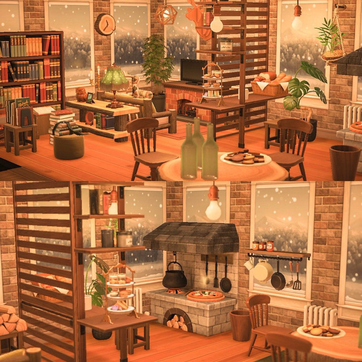 Repost bc i wanted to edit the pics into one🧎‍♂️ erik’s home in the snowy mountains!!🌲🌳