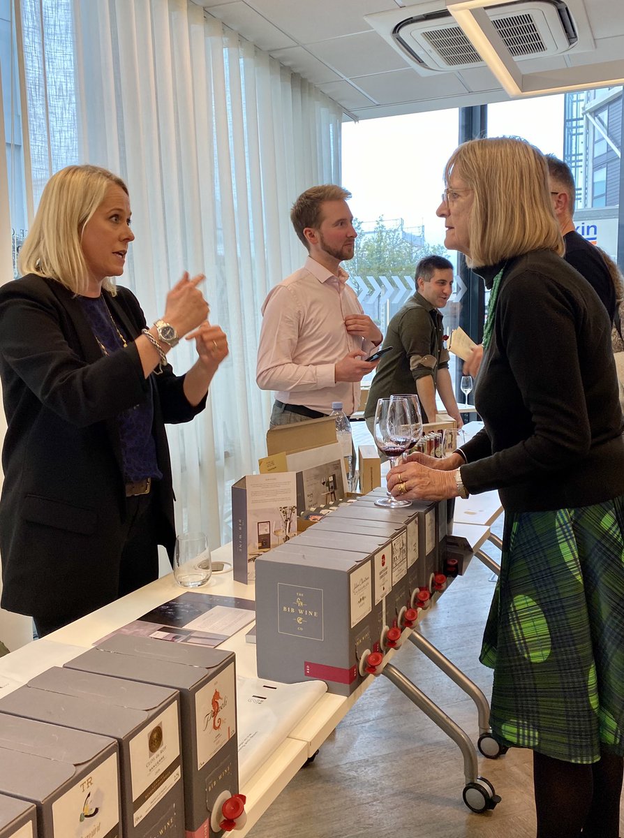 A brilliant turnout today at the inaugural tasting for the Wine Traders for Alternative Formats or WTAF. It’s just the beginning! #betterinabox #baginbox
