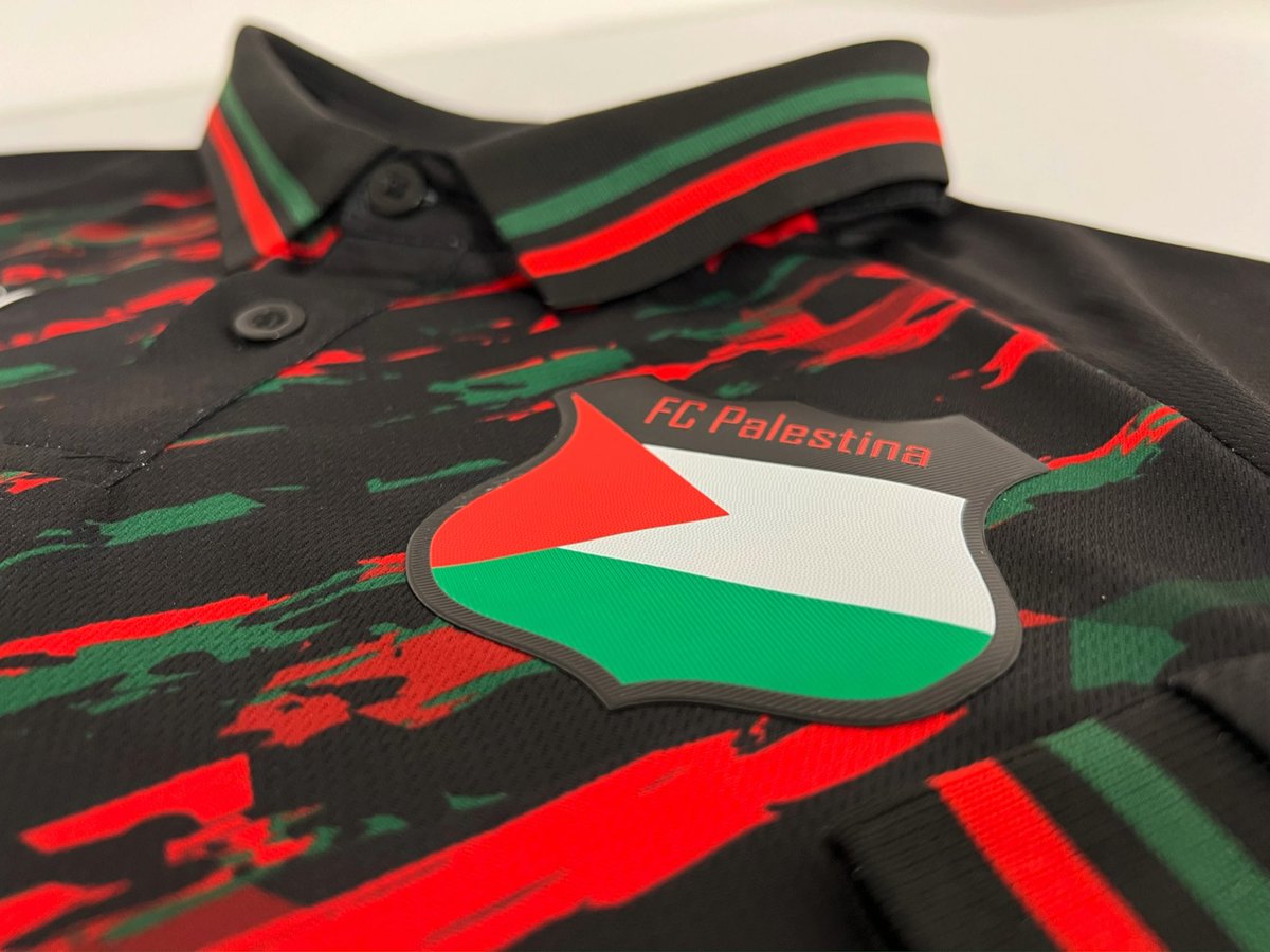 #FCPalestina **GIVEAWAY**

To celebrate the launch of our latest shirt designed by <a href="/thekitfactor/">The Kit Factor</a> we’re giving one away to a lucky winner! (Closes 7pm Sunday 14th Nov) Simply; 

1. Follow @FC_Palestina
2. LIKE and RETWEET this post