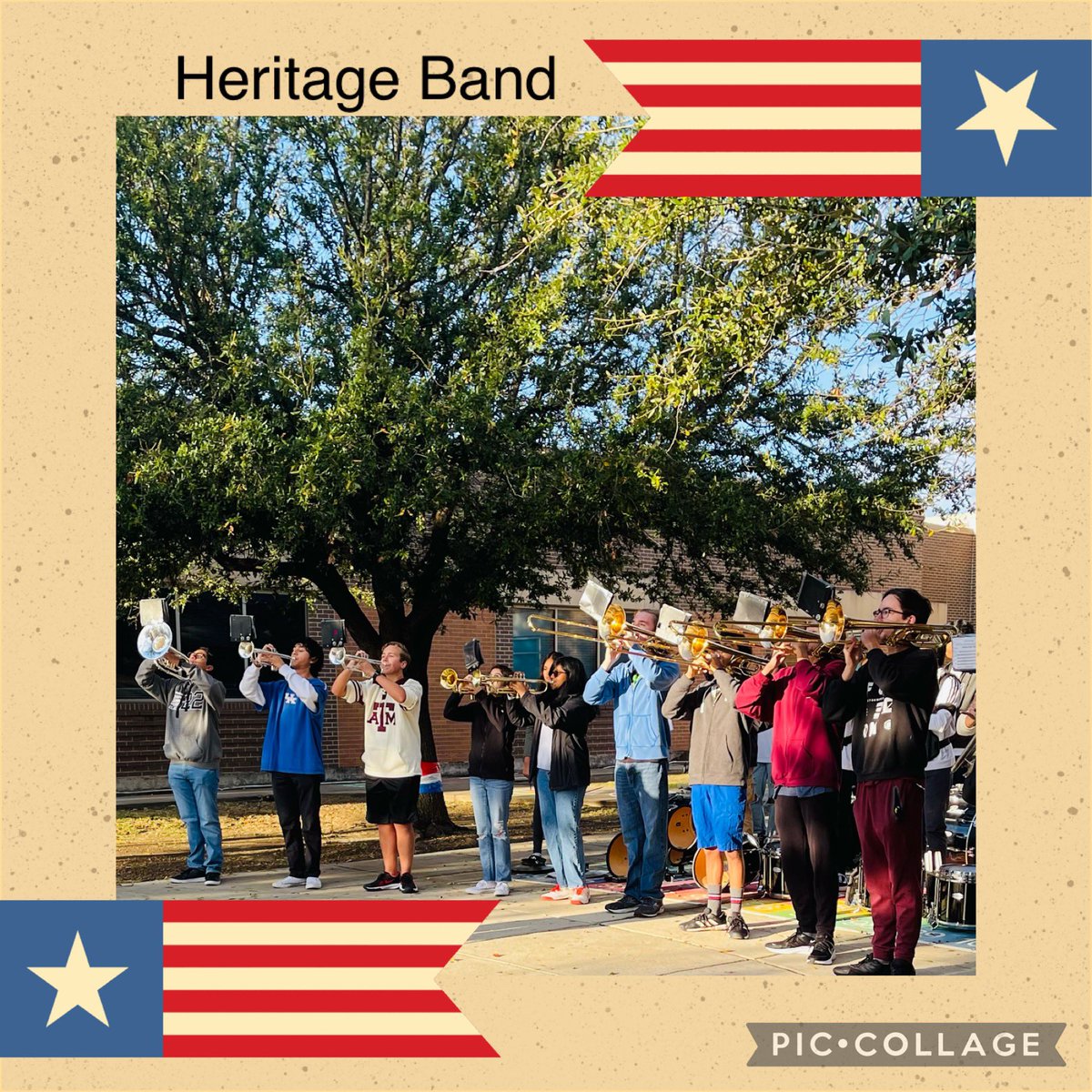 Thank you <a href="/HeritageHSBand/">Heritage Band</a> for playing amazing music to honor our veterans! 🇺🇸🎼 🎉<a href="/HHSCoyotes/">Heritage High School</a> #VeteransDay2021 #ourFISDStory #FISDWeAreOne