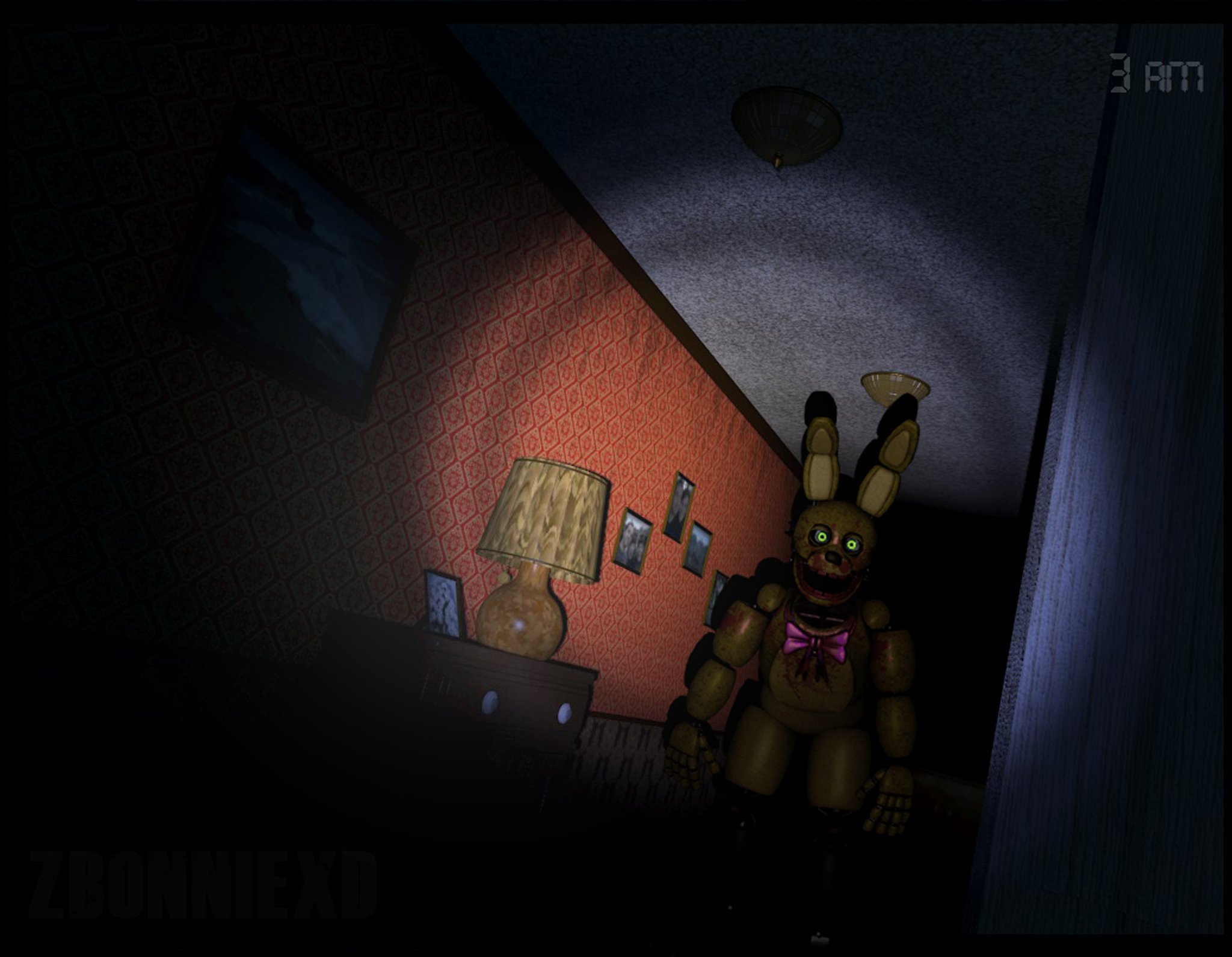 ZBonnieXD on X: Nightmare Abomination in FNaF 4! #fivenightsatfreddys #fnaf  Credits - Mod, Render and Jumpscare by me - Abomination by: Goldenfreddy208  - Nightmare Animatronics by: Gaboco316 - Edited by me   / X