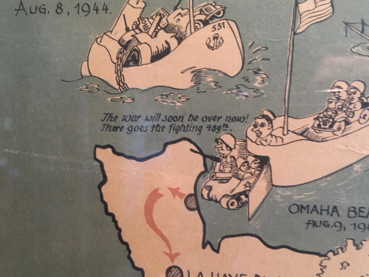 Map from August 8, 1944