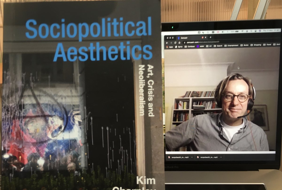 verdur_in's tweet photo. Just recorded a great ⁦@NewBooksNetwork⁩ conversation with ⁦@k_charnley⁩ about his new book Sociopolitical Aesthetics. 

A whirlwind tour through the history of art, the social, and the political and its institutions. And we did it backwards! https://t.co/UFKLnr70EY