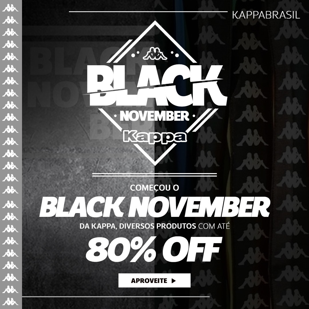 ⚠️ BLACK NOVEMBER ⚠️

São dezenas de produtos incríveis da Kappa com até 80%  OFF🤩

Entre no nosso site e confira! Link no Stories para você aproveitar.

Bora aproveitar! 👀
⠀
#blacknovember #kappabrasil #kappa