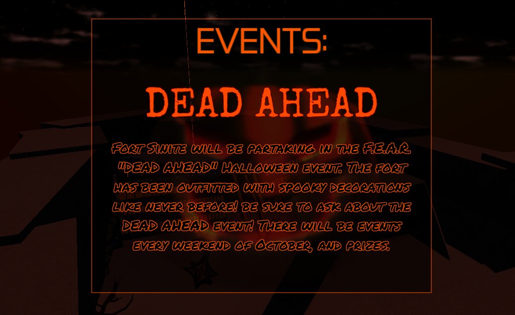 DefectiveBlocky's tweet photo. #RobloxDev #WarClans Been busy ever since the egg hunt game I made. Since then I've just been decorating F.E.A.R. facilities for Halloween, which are being taken down today. I'm glad the members loved it, and the transformation Fort Sinite went through halfway through the event. https://t.co/TYRly4O0bm